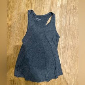 Heather grey flowy tank